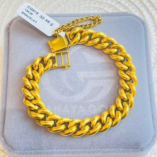 33246 CG 916 GOLD BRACELET 18CM