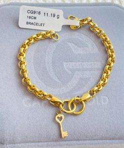 01119 CG 916 GOLD BRACELET 16CM