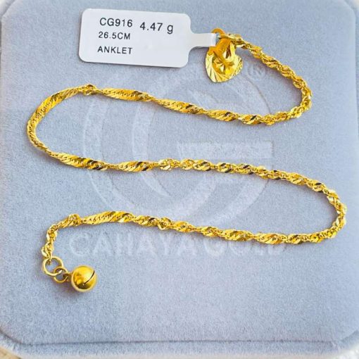 690447 CG 916 GOLD ANKLET 26.5CM