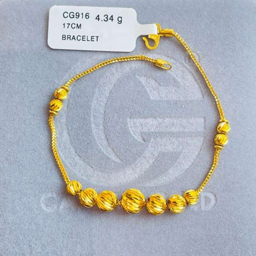 530434 CG 916 GOLD BRACELET 17CM