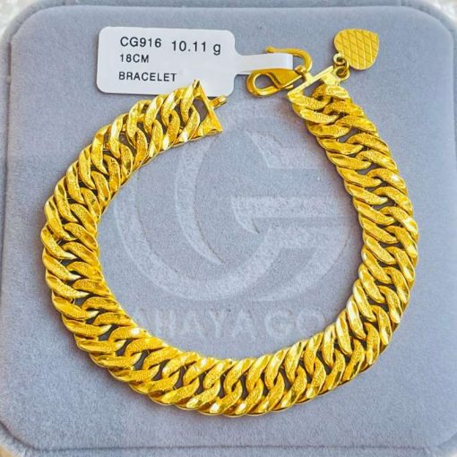 601011 CG 916 GOLD BRACELET 18CM