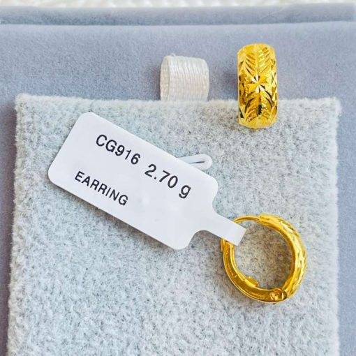 340270 CG 916 GOLD EARRING