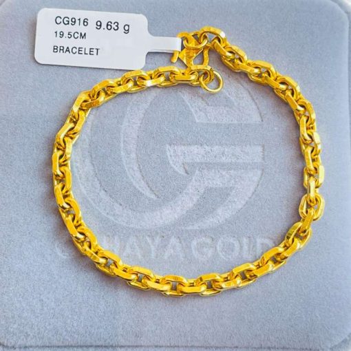 560963 CG 916 GOLD BRACELET 19.5CM