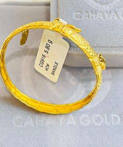 0580 CG 916 GOLD BANGLE 4CM