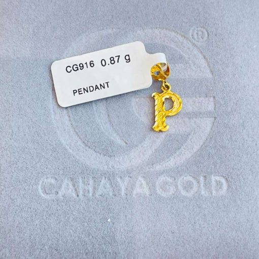 0087 CG 916 GOLD PENDANT