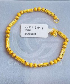 0394 CG 916 GOLD BRACELET 19CM
