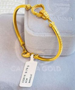 0979 CG 916 GOLD BANGLE 6CM