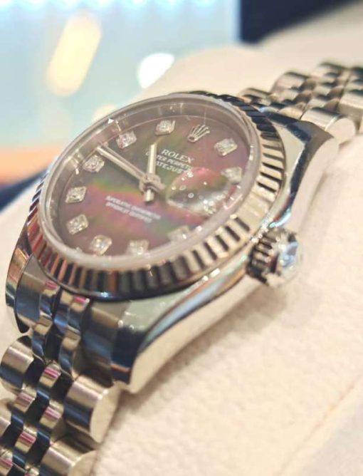 Rolex Lady Date-Just Purple - Pre Owned - Image 3