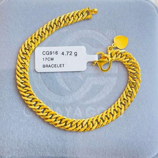 0472 CG 916 GOLD BRACELET 17CM