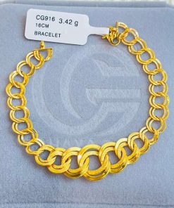 590342 CG 916 GOLD BRACELET 16CM