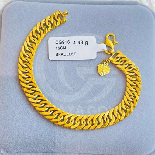 0443 CG 916 GOLD BRACELET 16CM