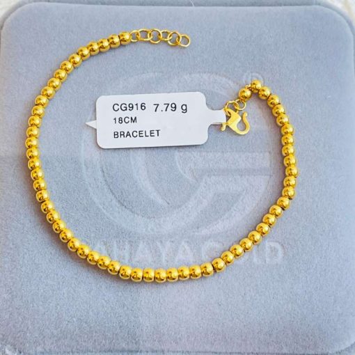 0779 CG 916 GOLD BRACELET 18CM