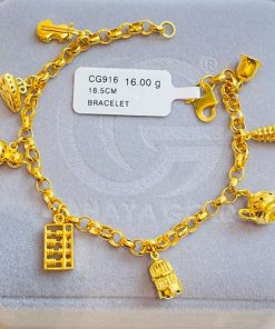 601600 CG 916 GOLD BRACELET 18.5CM