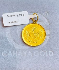 730419 CG 916W GOLD PENDANT