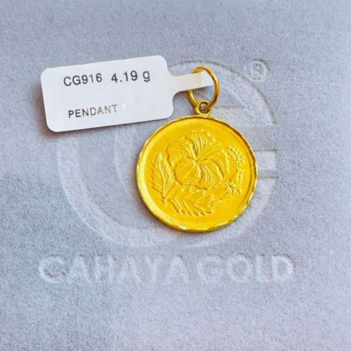 730419 CG 916W GOLD PENDANT