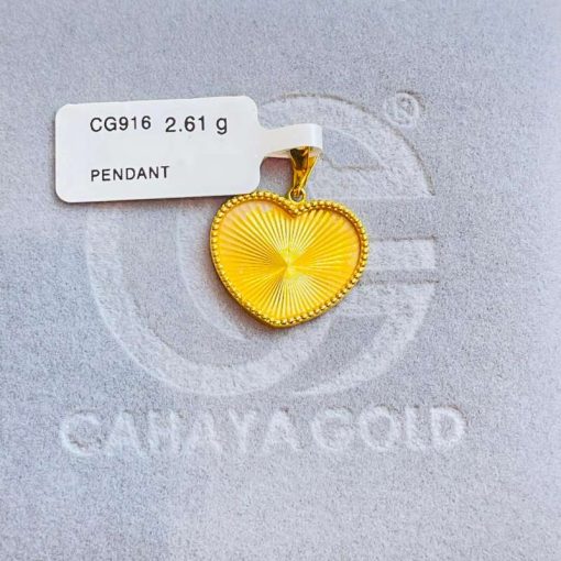 740261 CG 916W GOLD PENDANT