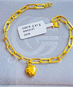 880241 CG 916W GOLD BRACELET 20CM