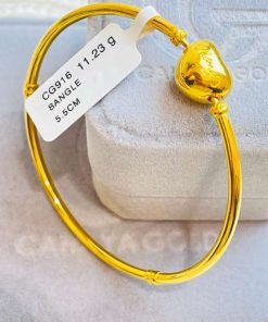 911123 CG 916W GOLD BANGLE 5.5CM