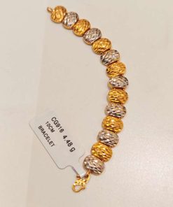 010448 CG 916W GOLD BRACELET 10CM