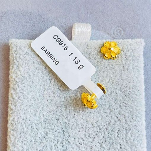 420113 CG 916W GOLD EARRING