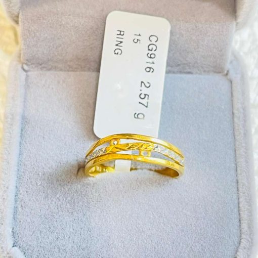 140257 CG 916W GOLD RING S15
