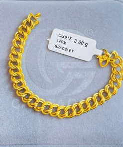 690360 CG 916W GOLD BRACELET 14CM