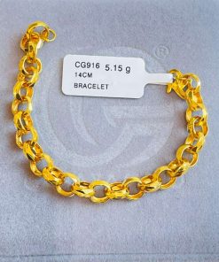 580515 CG 916W GOLD BRACELET 14CM