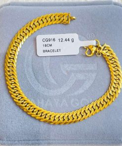 611244 CG 916W GOLD BRACELET 18CM