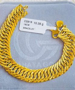 591028 CG 916W GOLD BRACELET 18CM