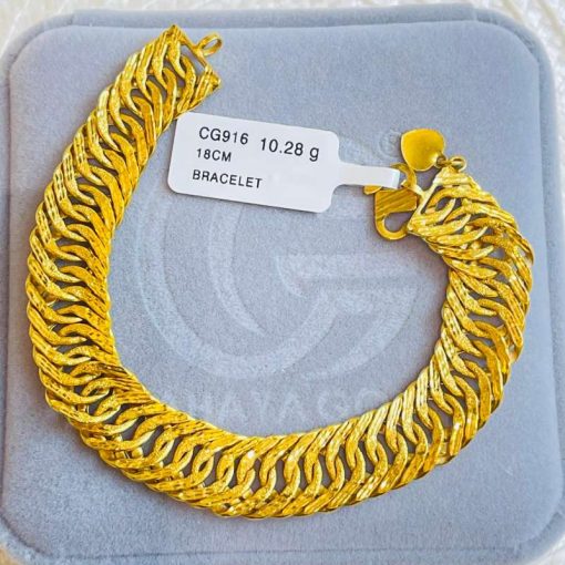 591028 CG 916W GOLD BRACELET 18CM