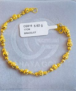 570562 CG 916W GOLD BRACELET 17CM