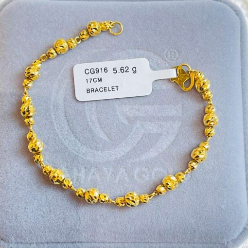 570562 CG 916W GOLD BRACELET 17CM