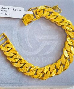 551886 CG 916W GOLD BRACELET 17CM