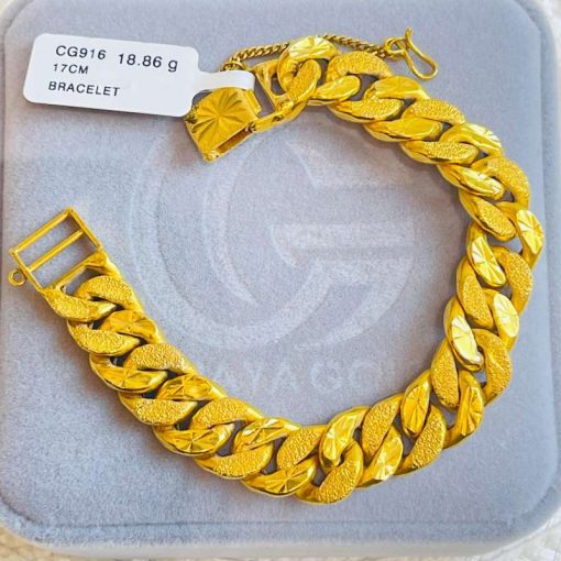 551886 CG 916W GOLD BRACELET 17CM