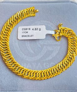 640482 CG 916W GOLD BRACELET 17CM