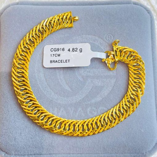 640482 CG 916W GOLD BRACELET 17CM