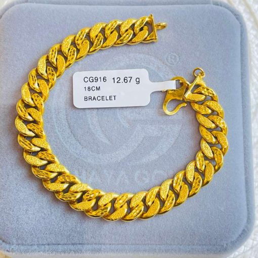 561267 CG 916W GOLD BRACELET 18CM