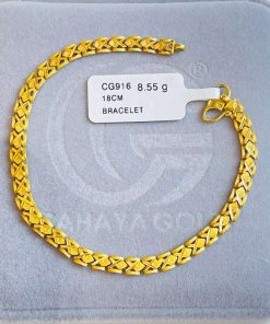 620855 CG 916W GOLD BRACELET 18CM