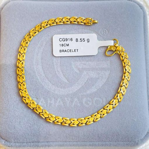 620855 CG 916W GOLD BRACELET 18CM