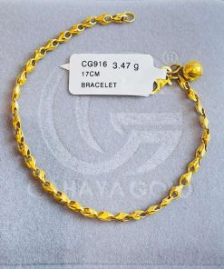 710347 CG 916W GOLD BRACELET 17CM