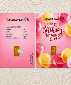 1GRAM GOLDBAR 999.9 CGB BIRTHDAY D6