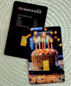 1G GOLDBAR 999.9 CGB BIRTHDAY CAKE